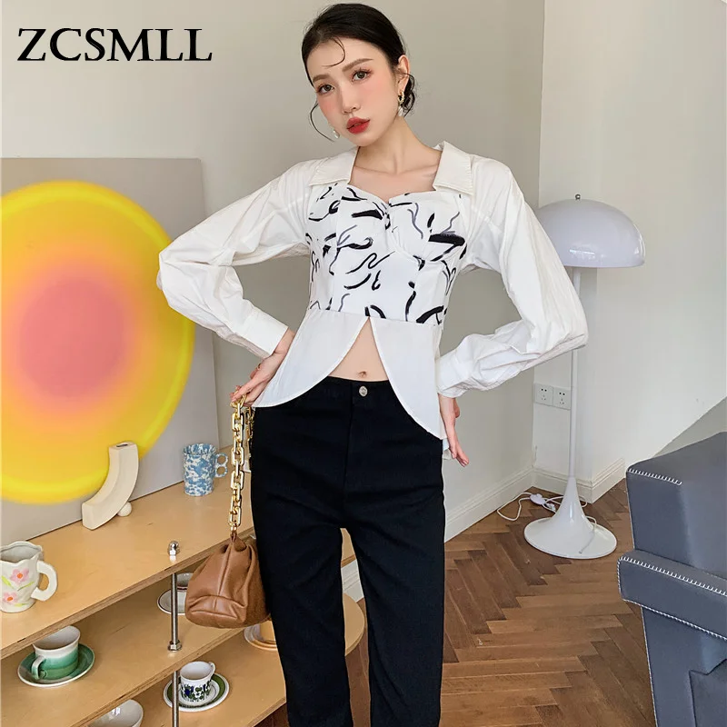 

Блузка женская облегающая с V-образным вырезом, весна-лето