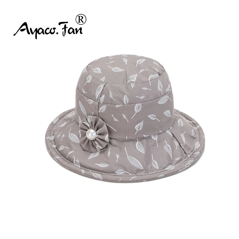 

Floral Bucket Hat Women Caps Hip Hop Gorros Ladies Summer Cute Jewelry Decorated Panama Cap Beach Outdoor Sun Hats Cotton Sunhat