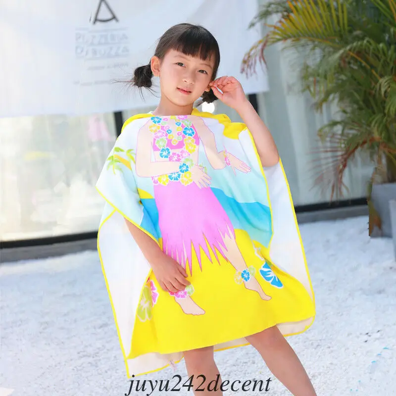 Мягкое теплое детское банное одеяло с капюшоном и мультяшным принтом | Мать