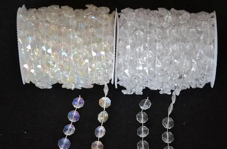 

30 Meters Diamond Crystal Acrylic Beads Roll Hanging Garland Strand Wedding Birthday Christmas Decor DIY Curtain