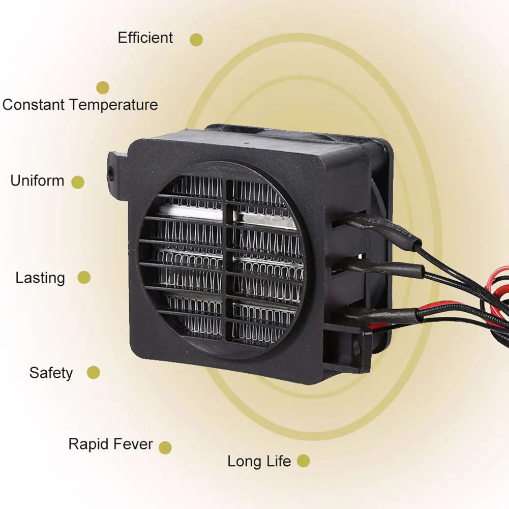 

2PCS Car Air Heater Portable Car Heater 12V 120W PTC Heating Car Fan Air Heater for Conditioning Insulated Air Heater Tool