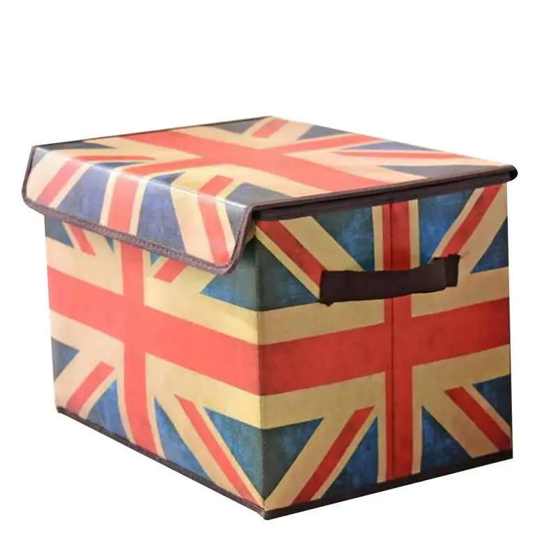 

1Pc Retro Sundires Storage Box Decorative Storage Case Folding Clothing Box