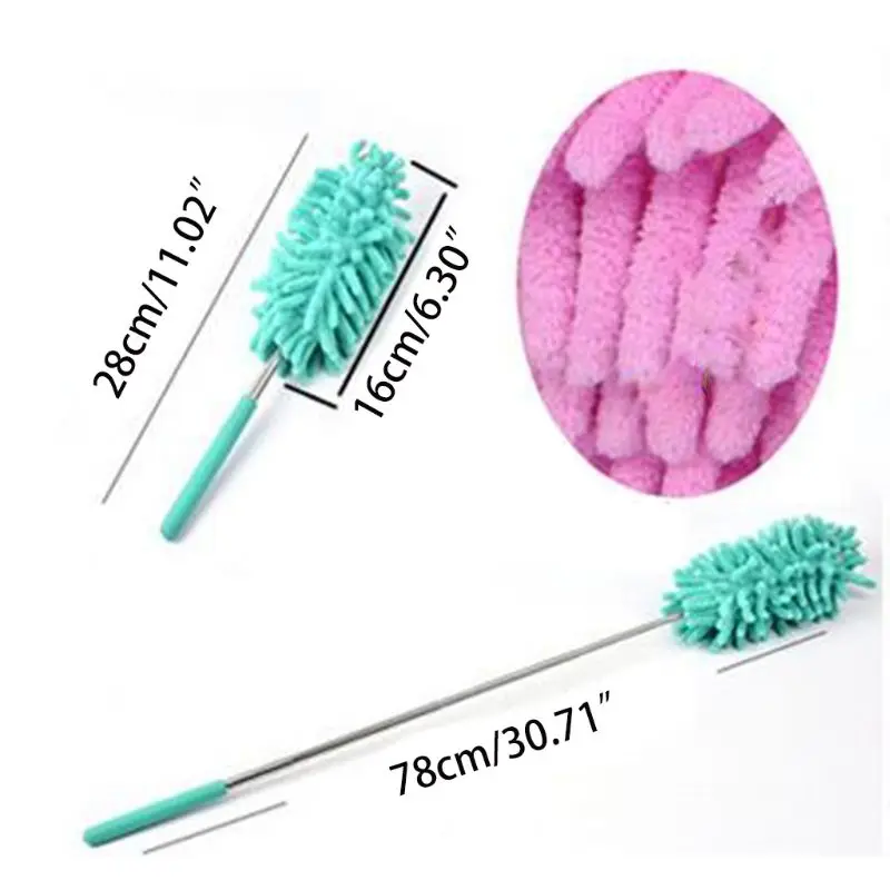 

5 Pcs hable Dusters for Cleaning, Feather Duster Extendable Dusting Wand , Wet o