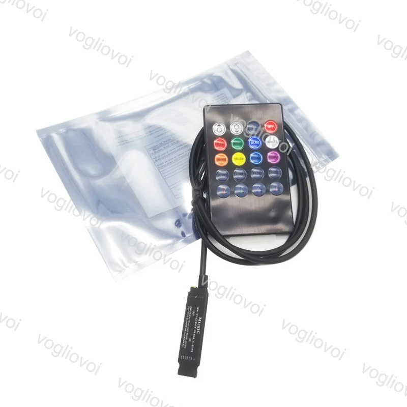 Vogliovoi музыкальный голосовой датчик мини RF 3 канала ИК пульт RGB контроллер