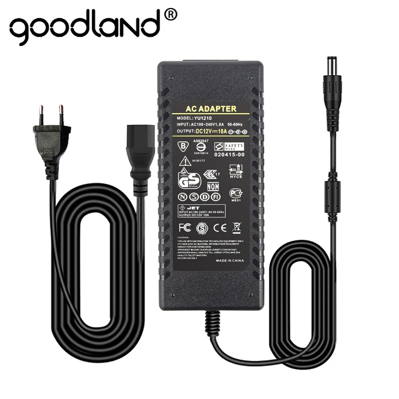 

12 Volt Power Supply Unit 12V Power Adapter US EU Plug Adapter 1A 2A 3A 5A 6A 8A 10A Transformer AC 220V To DC 12V For LED Strip