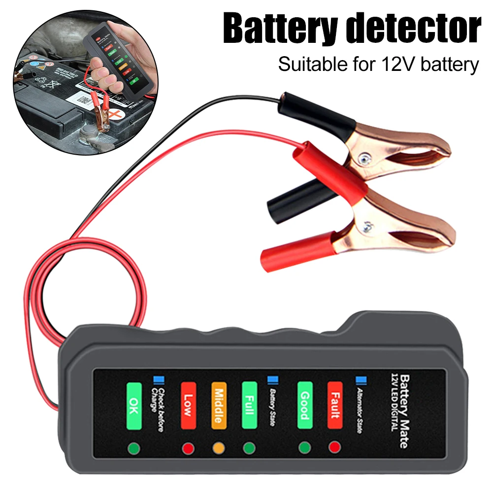 

BM310 12V Car Battery Tester Automobile Battery Analyzer Alternator Battery Charging Fault Tester Car Diagnostic Tool