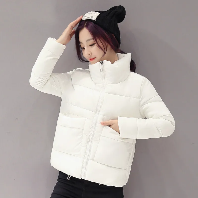 Женская короткая куртка Parkas Mujer 2019 зимняя пальто модное осеннее однотонное