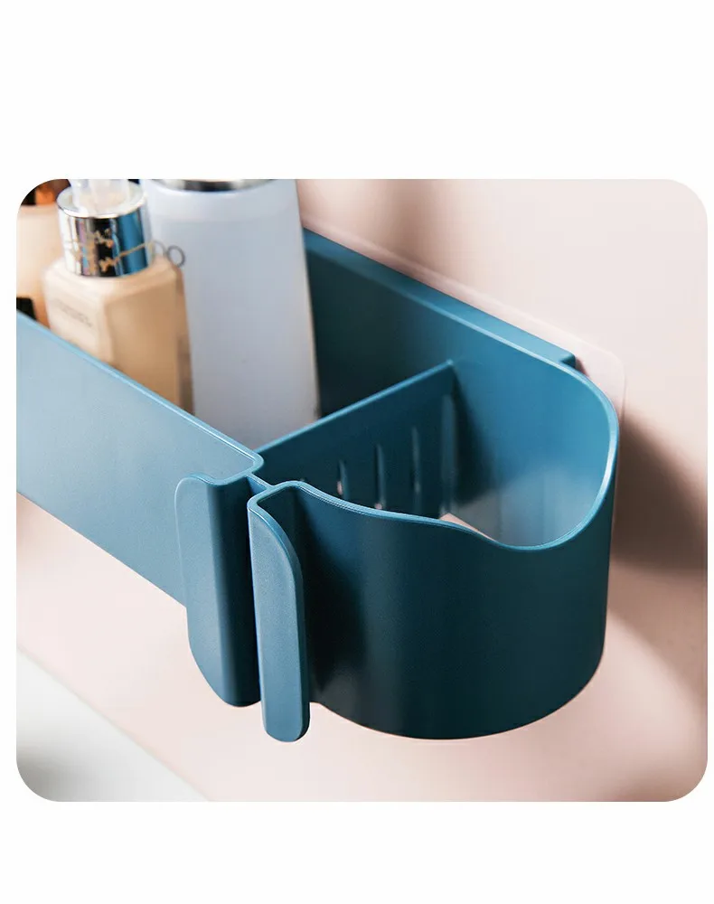 Настенный держатель для фена многофункциональная корзина хранения ванной|Полки