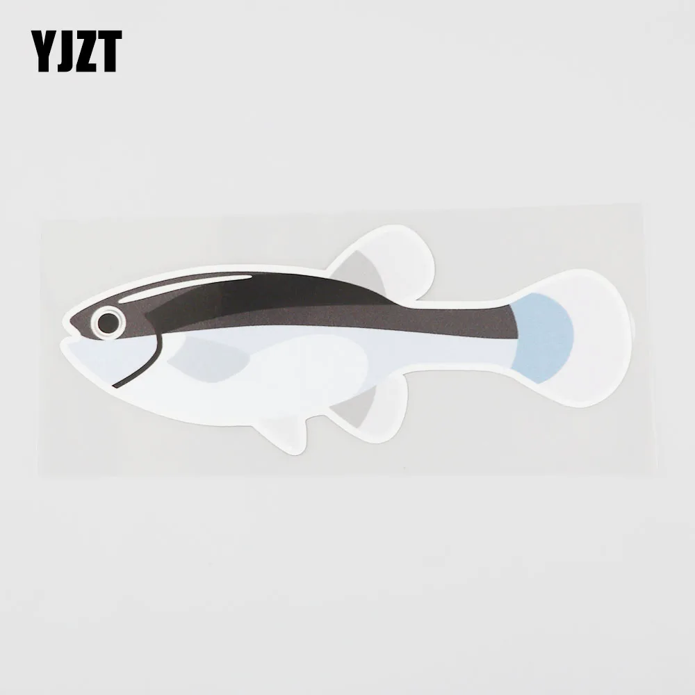 

YJZT, см х 6 см, красочная наклейка на рыбу, автомобиль, морской организм, ПВХ наклейка для украшения 6A-0237