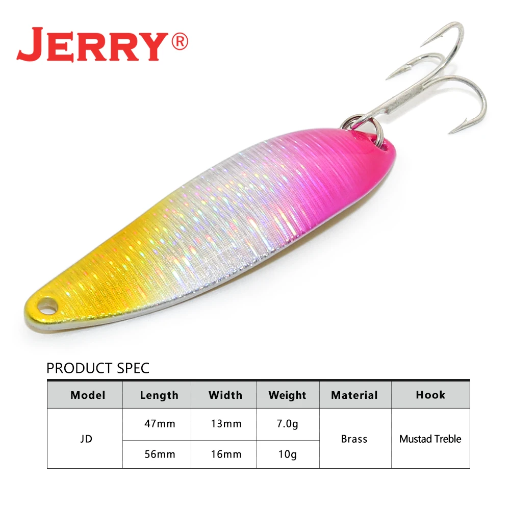 Jerry Kuyu Fishing Spoon Lure Artificial Trout Metal Spinner Bait 7g 6.5g  Jig Swimbait Fishing Tackle Pesca