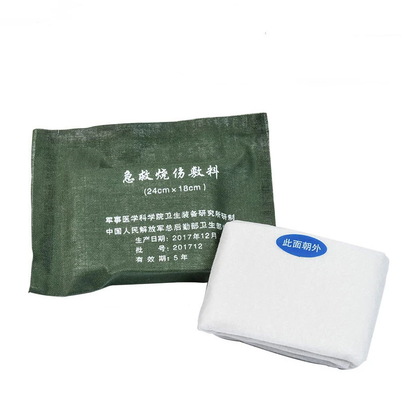 

First Aid Burn Dressing 24 * 18cm Compressed Triangle Towel Burn Dressing Pack Battlefield Medical