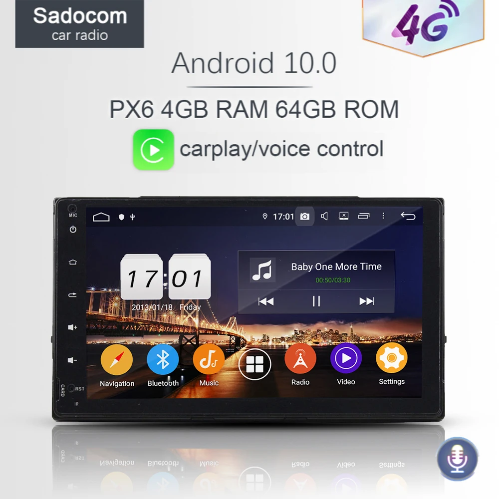 720P PX6 9 &quotDSP 2 din Android 10 0 4 Гб + 64 ГБ 8 ядер Автомобильный мультимедийный плеер радио GPS