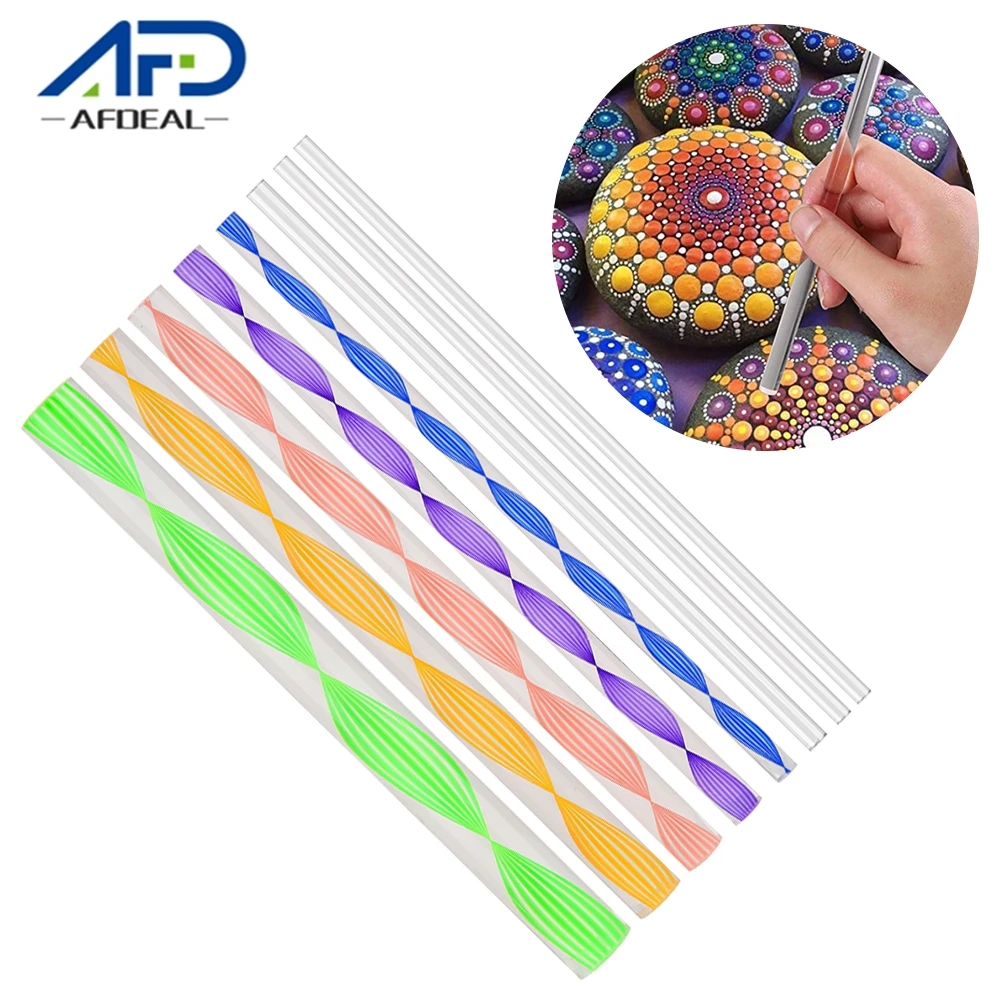 

50/100pcs DIY Acrylic Stick Mandala Dotting Tools for Rocks Painting Dotting Tool Carving Pottery Clay Nail Stamp Nail Art Craft