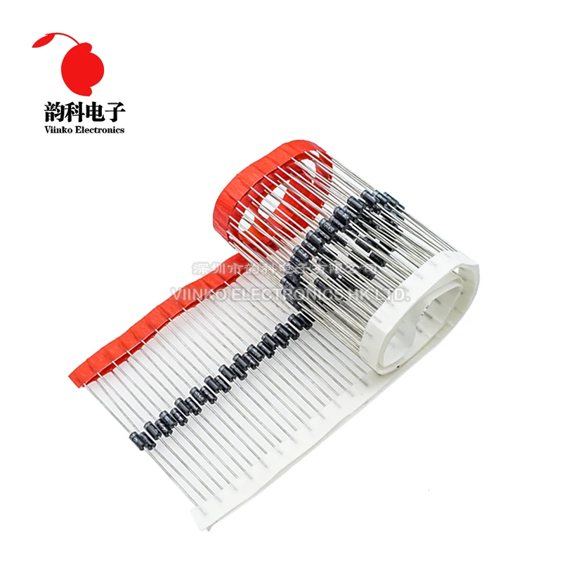 100PCS 1N4007 1N5819 1N4001 UF4004 UF4007 FR107 FR157 FR207 1N4004 1N4937 HER107 RL207 1N5817 1N5399 DO-41 Rectifier Diode