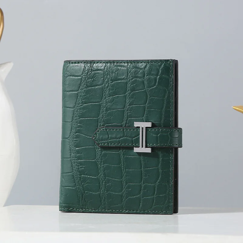 

Crocodile leather wallet for man Leisure business genuine leather small purse vintage wallet short wallet male G055