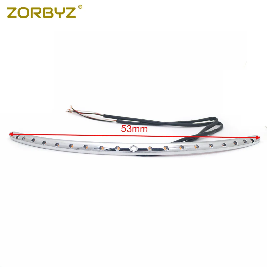 ZORBYZ светодиодный хромированный поворотник на лобовое стекло для Harley Touring Electra Glide