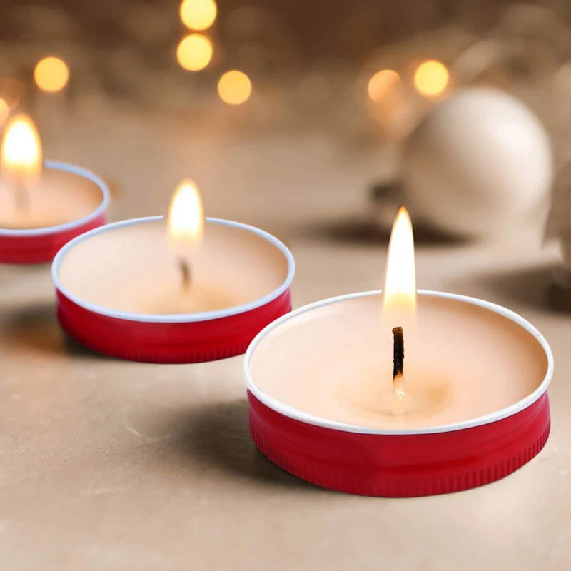 

24 Packs Mason Jar Lids Regular Mouth Leak Proof Secure Mason Storage Solid Caps (Red)