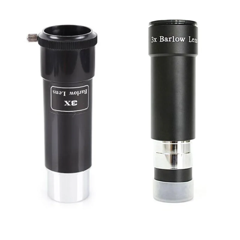 

High Precision 1.25" (31.7mm) Long Extender Plastic or Metal 3X Barlow ED Lens by Magnification Astronomical Telescope Eyepiece