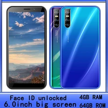 S10 Pro Original Face ID 4G RAM 64G ROM Quad Core 6.0 inch Mobile Phones Android Unlocked MTK Smartphones Celulares Cell Phones