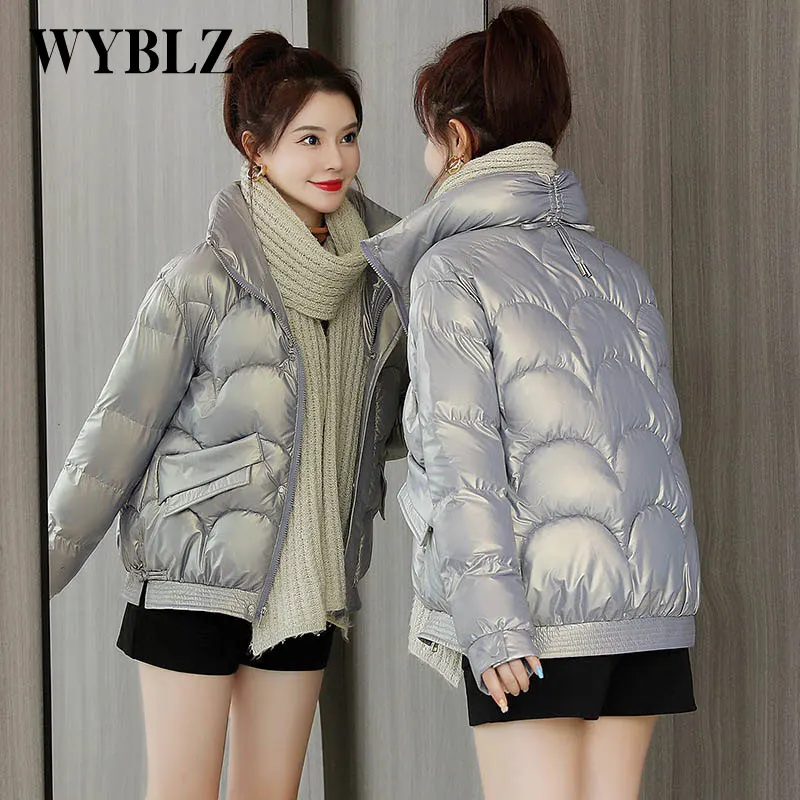 Winter Warm Cotton Padded Jackets Woman Warm Down Women's Coat Casual Sweet Clothes 2021 Korean Fashion Zipper Jacket Female