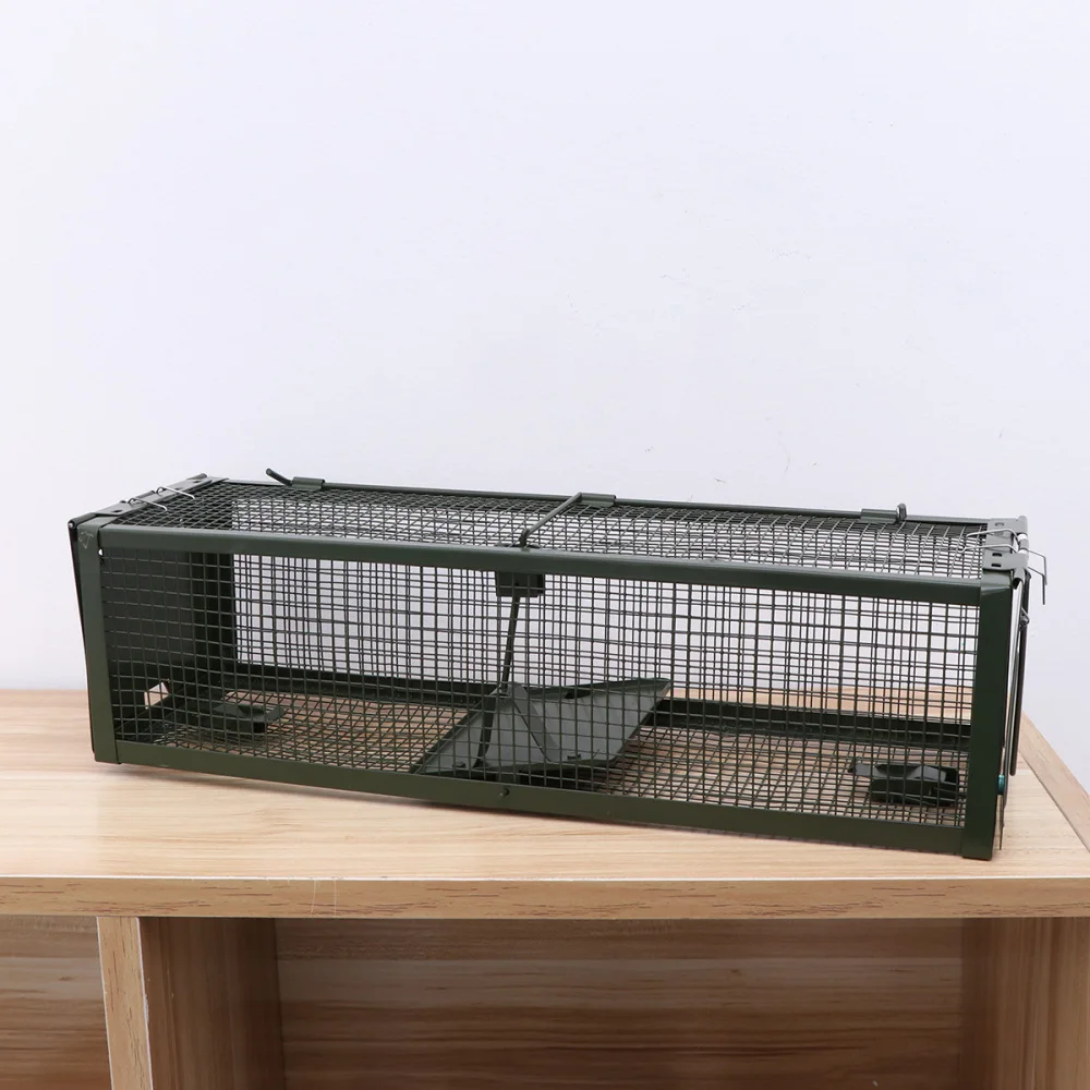 

Humane Animal Live Cage Rat Cage Trap Home Use Catcher Live Rodent Control (Green)