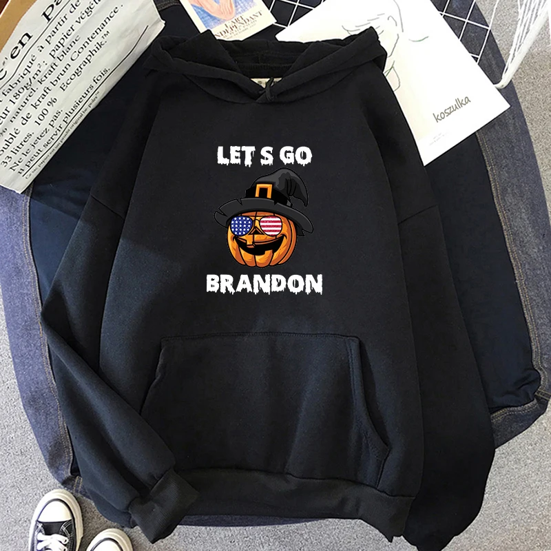 

Lets Go Brandon Hoodie Glasses Painting Womens Winter Tops Long Sleeve Loose Sweatshirt Harajuku Manga Prints Hooded hip hop