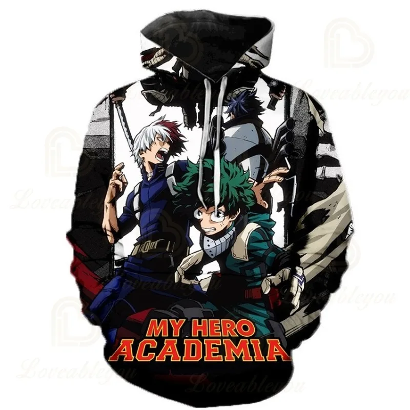 

2020 New Boku No My Hero Academia Midoriya Hoodies Izuku Todoroki Shoto Cosplay Costume Sweatshirt School Uniform Jackets Coat