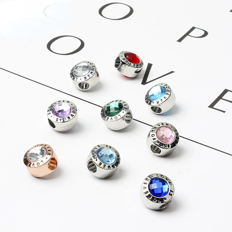 

New Original Alloy Bead Radiant Love Dazzling Heart Charm Fit Pandora Bracelet Bangle Necklace DIY Women Jewelry