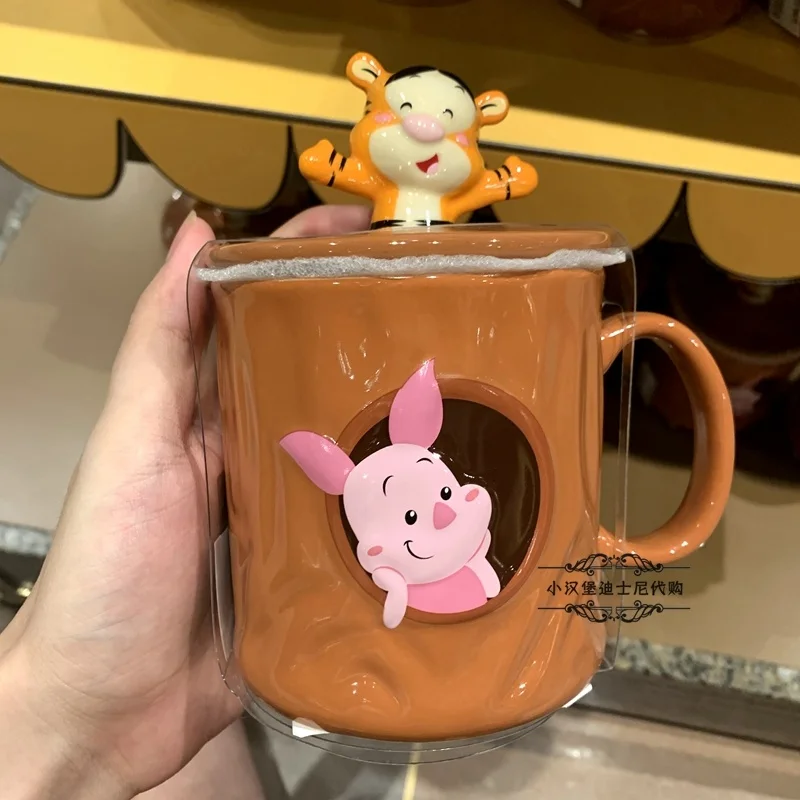 Taza de cer&aacute;mica para beber, cute Winnie the Pooh Tigger de Shanghai Disney, pareja-3