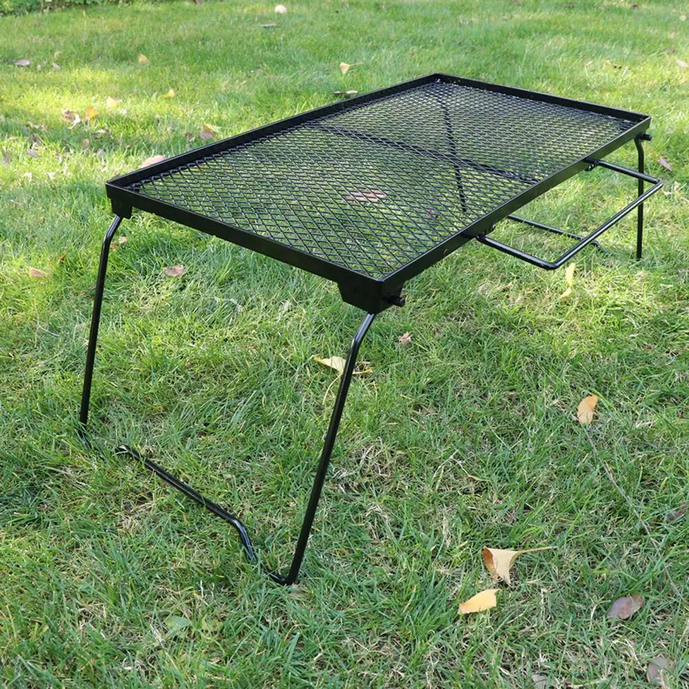 

Folding Net Table Portable Multifunctional Garden BBQ Folding Net Table Handheld Storage Rack for Outdoor Camping