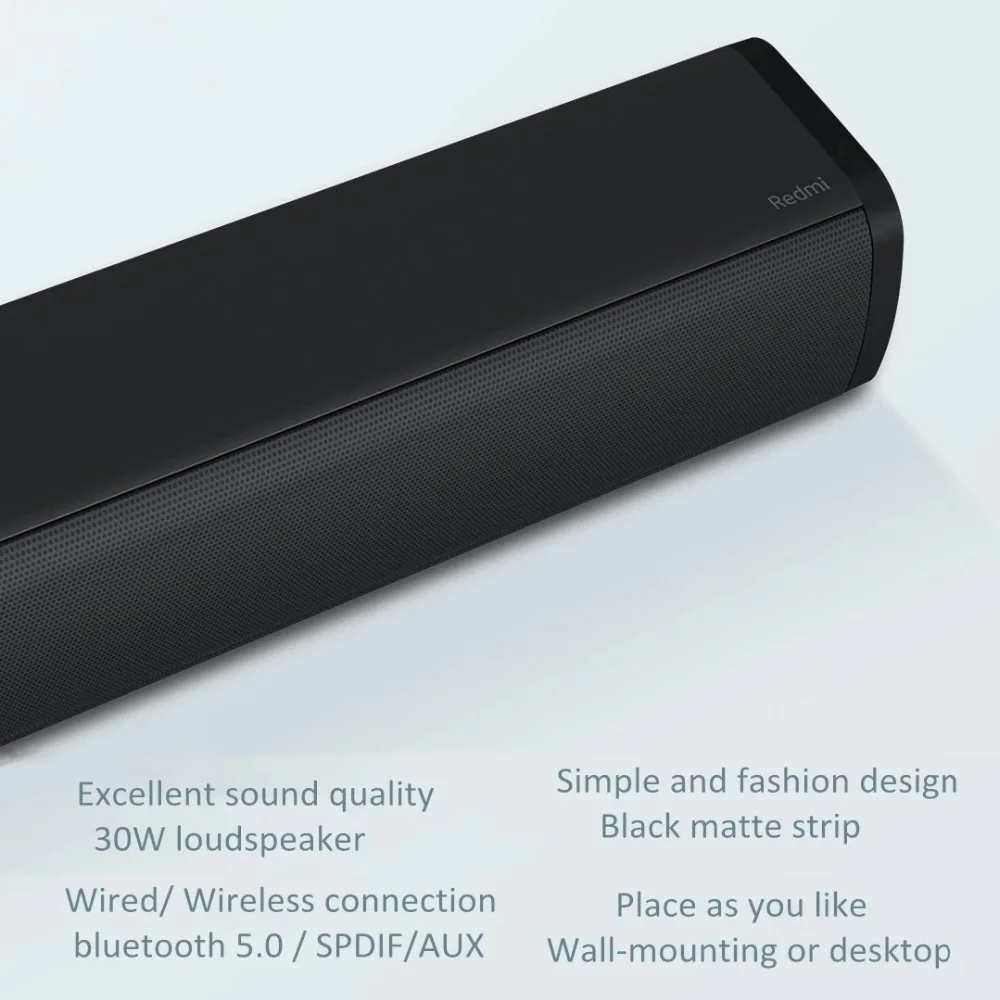 Звуковая панель Xiaomi Redmi Bluetooth 5 0 ТВ Колонка 30 Вт домашний кинотеатр Aux SPDIF 3 мм