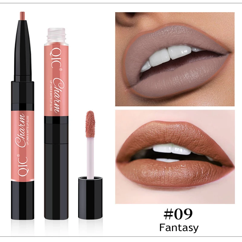 12 шт. Набор губной помады лучший двухсторонний карандаш для макияжа губ жидкий