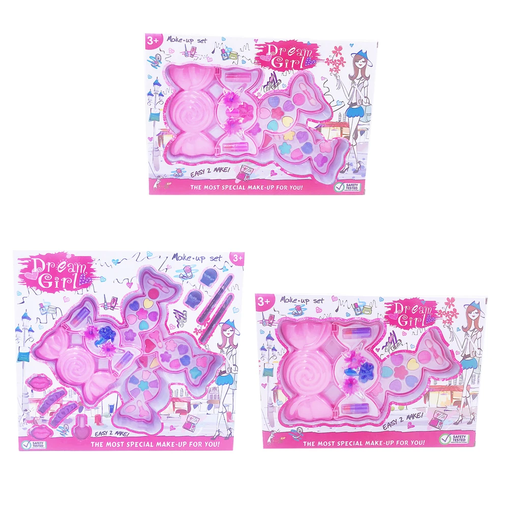 

Children's Cosmetics Set Girl Play House Toys Washable Non-toxic Candy Make-up With Flashing Makeup Box Exquisite Birthday Cozy