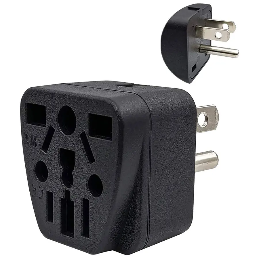 (3 Pack) Universal to USA Canada Travel Adapter Type B Plug Multi-Outlet AC100~250V 10A | Обустройство дома