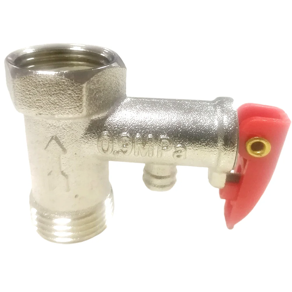 

Practical Non Return Water Heater Check Adjustable Universal Brass Quick Install Safety G1/2in Pressure Relief 0.9MPa