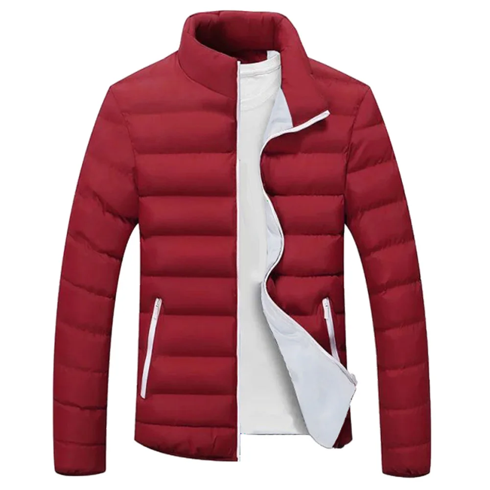 Зимние пуховики мужские толстые пальто Зимняя Красная черная парка Мужская