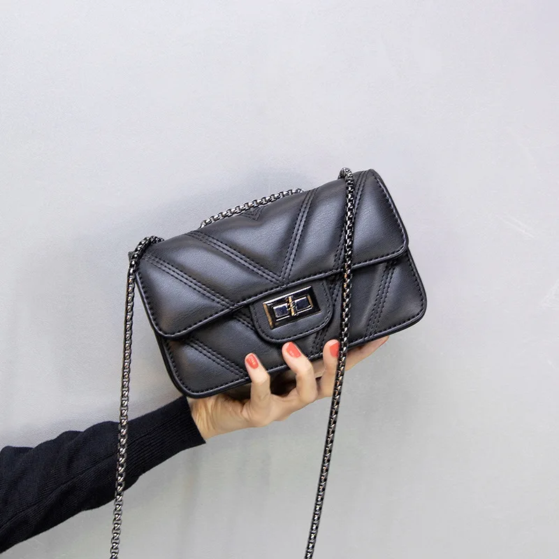 

Women's Bags Leather Shoulder Bag Fashion Chain PU Diamond Crossbody Bag Brand Designer Bags Women Bag Bag Shoulder Bag Purse