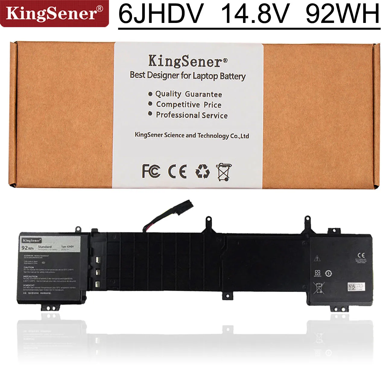 KingSener Новый 6jhdv Аккумулятор для ноутбука DELL Alienware 17 R2 R3 Series P43F ALW17ED-1728 5046J YKWXX 14 8 V 92WH |