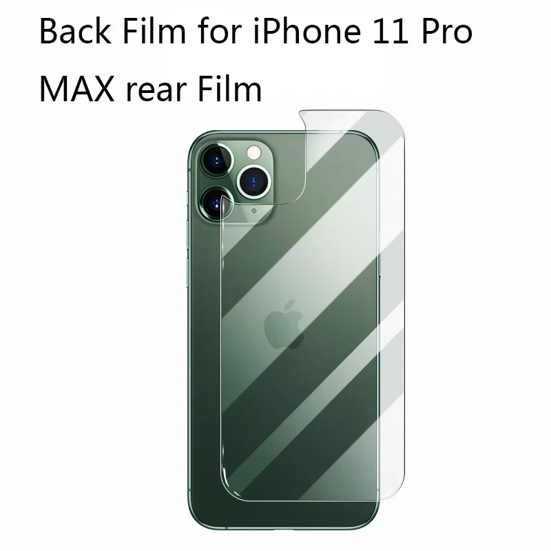 

Back 9H full cover soft Tempered Glass For iPhone 11 Pro MAX Rear Decorative Screen Protector Protective Film screen protector