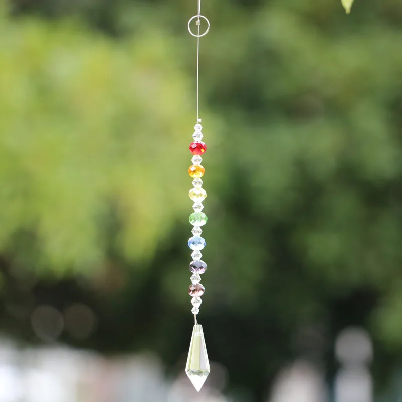 1 шт. Висячие DIY красочные световые гирлянды Rondelle бусины хрустальные сосульки