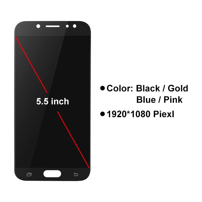 Pantalla LCD AMOLED para m&oacute;vil, montaje de digitalizador t&aacute;ctil para Samsung Galaxy J730, J730F, J7 Pro 2017, 2017-1