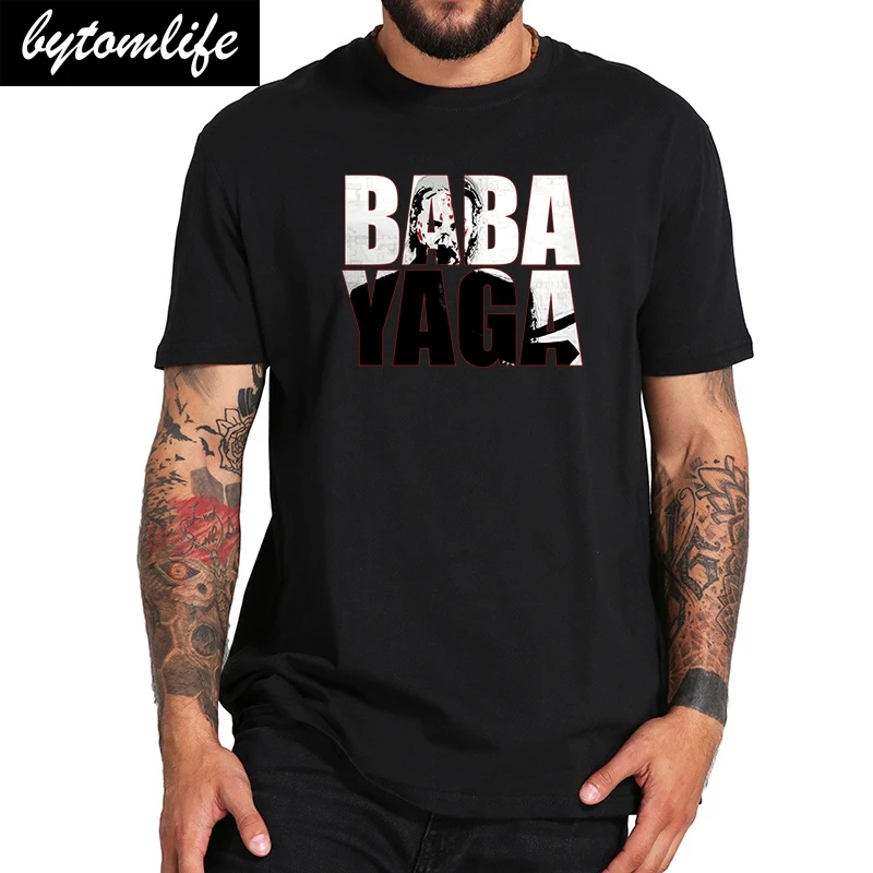 

John Wick T Shirt Movie Homme BABA YAGA Printed Creative Design Tops Casual Short Sleeve Breathable Tees EU Size 100% Cotton