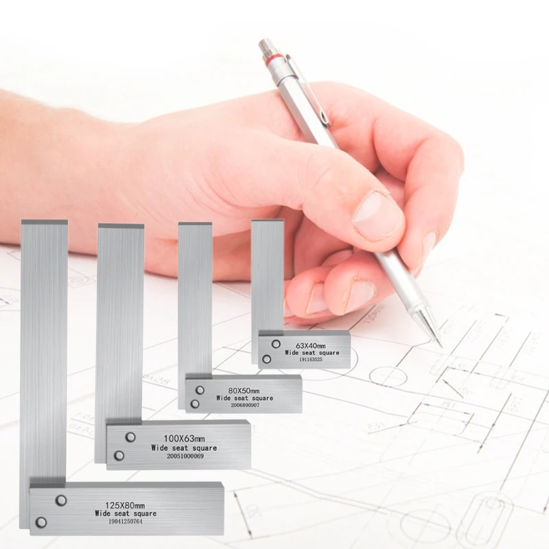 

45 Steel 90 Degree Right Angle L-square Gauge Hardening of Precision Steel for Engineers DIY Woodworking Ruler Protracto