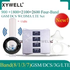 Новинка! 900180021002600 МГц четырехполосная усилитель сигнала мобильного телефона gsm ретранслятор сигнала 2g, 3g, 4g, бустет DCS WCDMA LTE GSM 4g Сотовая связь усилитель
