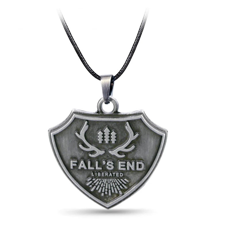 

Game Farcry 5 Necklace Facry Fall's End Pendant Leather Rope Chain Choker Necklaces Women Men Charm Gifts Jewelry Accessories