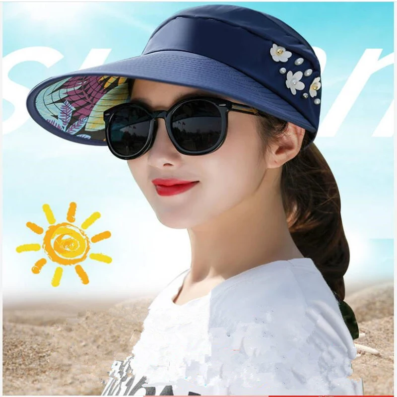 Женские головные уборы 2021 Лето анти УФ солнце складывающиеся шляпы
