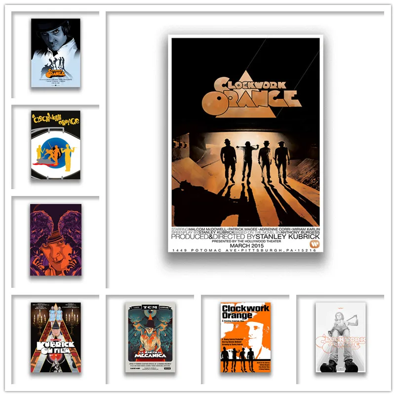 Заводные оранжевые наклейки на стену бумага с белым покрытием принты четкое