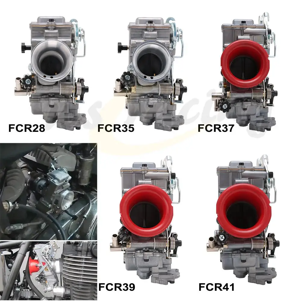 Карбюратор FCR для мотоциклов 28 33 35 37 38 39 40 41 мм карбюратор Keihin KTM Husqvarna Yamaha CRF YZF KLX DR 450