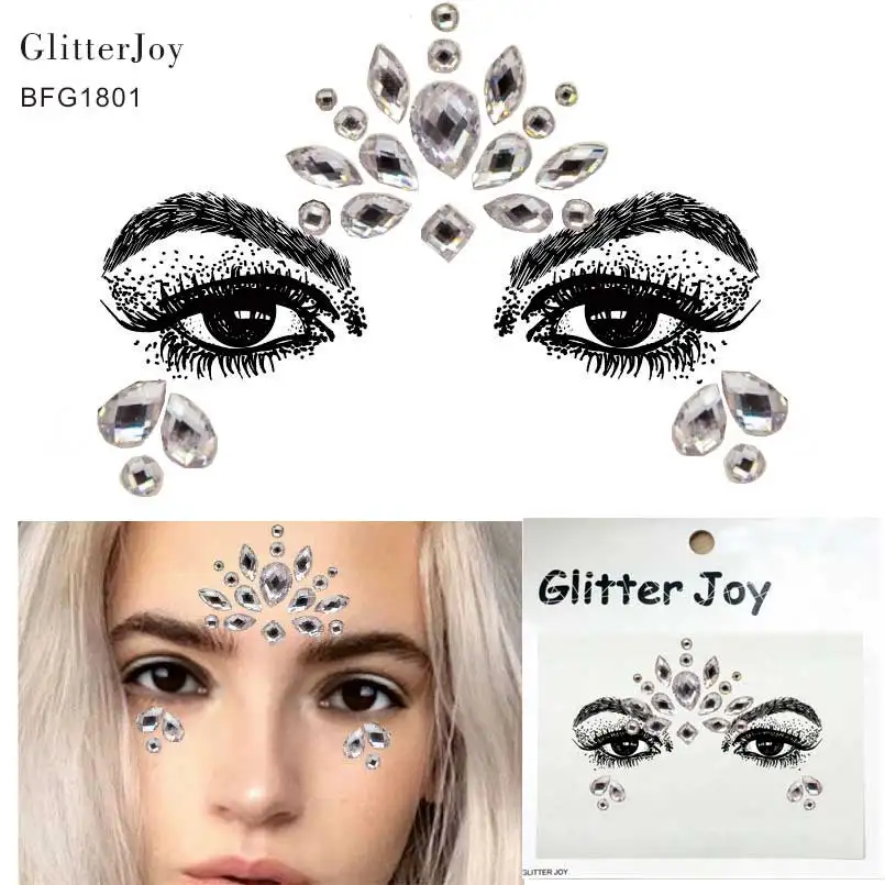 9 шт./лот украшения для лица драгоценные камни временное лицо макияж стразы