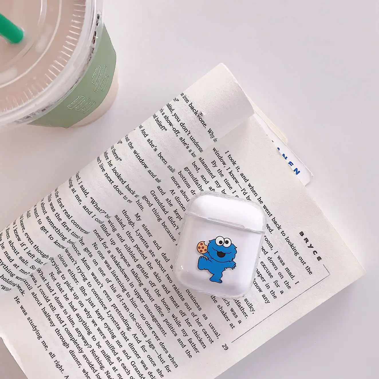 A1 Чехол для Apple AirPods с рисунком из мультфильма, прозрачный жесткий защитный чехол, беспроводной чехол для наушников, милый чехол для Airpods 2, прозрачный чехол, fundas - Цвет: A1